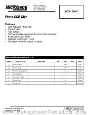 MXP1018-C datasheet pdf Microsemi