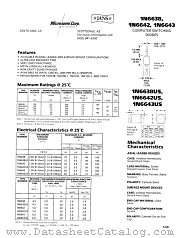 JANTX1N6638 datasheet pdf Microsemi