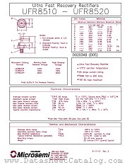 UFR8515 datasheet pdf Microsemi