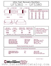 UFS370G datasheet pdf Microsemi
