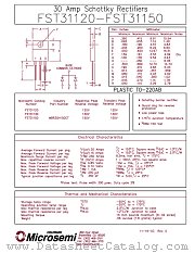 FST31130 datasheet pdf Microsemi
