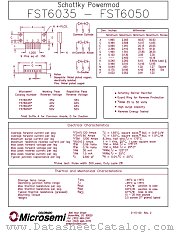 FST6035 datasheet pdf Microsemi