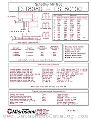 FST8080 datasheet pdf Microsemi