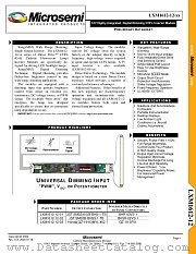 LXM1612-12-02 datasheet pdf Microsemi