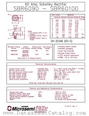 MBR60100 datasheet pdf Microsemi