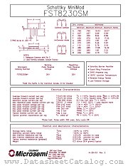 FST8230SM datasheet pdf Microsemi