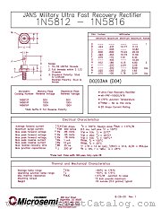 JANS1N5812 datasheet pdf Microsemi
