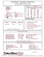 SSUR70120R datasheet pdf Microsemi