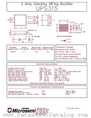 UPS315 datasheet pdf Microsemi