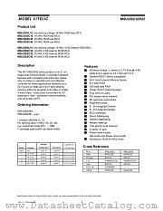 MSU2052C40 datasheet pdf Mosel Vitelic Corp