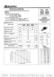 2N6041 datasheet pdf MOSPEC Semiconductor