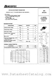 2SC2233 datasheet pdf MOSPEC Semiconductor