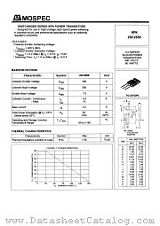 2SC2555 datasheet pdf MOSPEC Semiconductor