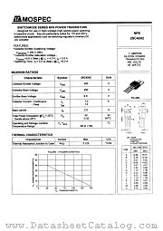 2SC4242 datasheet pdf MOSPEC Semiconductor