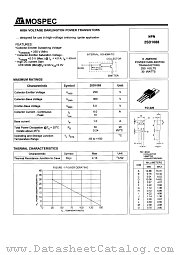 2SD1088 datasheet pdf MOSPEC Semiconductor