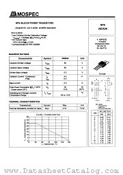 2SD526 datasheet pdf MOSPEC Semiconductor