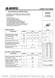U15A05 datasheet pdf MOSPEC Semiconductor
