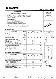 U30D20 datasheet pdf MOSPEC Semiconductor