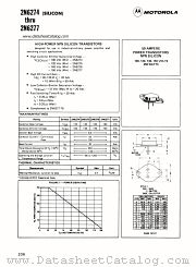 2N6276 datasheet pdf Motorola