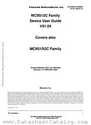 9S12CFAMDGV1 datasheet pdf Motorola