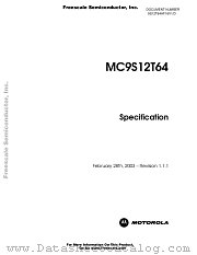 9S12T64AF16V1 datasheet pdf Motorola