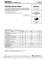 BAT54T1 datasheet pdf Motorola