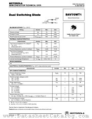 BAV70WT1 datasheet pdf Motorola