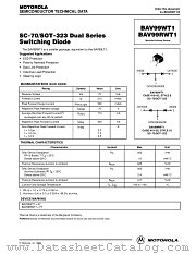 BAV99WT1 datasheet pdf Motorola