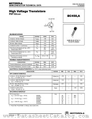 BC450A datasheet pdf Motorola