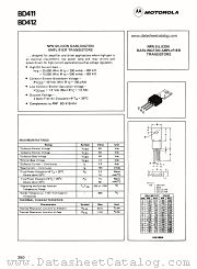 BD412 datasheet pdf Motorola