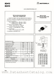 BD413 datasheet pdf Motorola