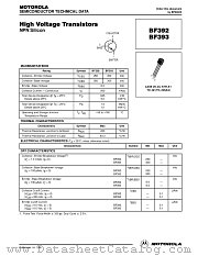 BF392 datasheet pdf Motorola