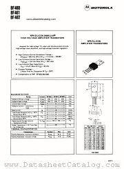 BF460 datasheet pdf Motorola