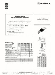 BF758 datasheet pdf Motorola