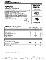 BSP20AT1 datasheet pdf Motorola