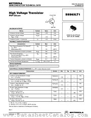BSS63LT1 datasheet pdf Motorola