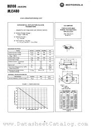MJ3480 datasheet pdf Motorola