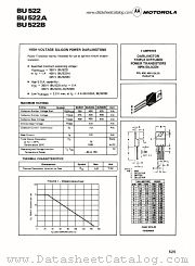 BU522A datasheet pdf Motorola