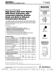 BUD44D2 datasheet pdf Motorola