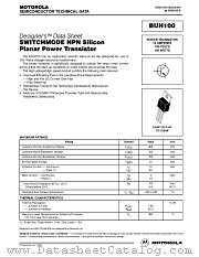 BUH100 datasheet pdf Motorola