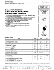 BUH150 datasheet pdf Motorola