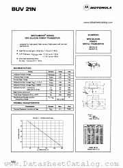 BUV21N datasheet pdf Motorola