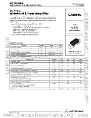 CA2810C datasheet pdf Motorola