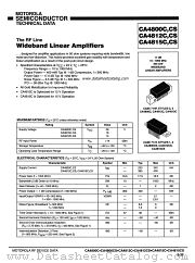 CA4800C datasheet pdf Motorola