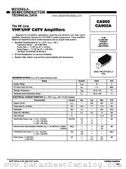 CA902A datasheet pdf Motorola