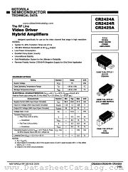 CR2425A datasheet pdf Motorola
