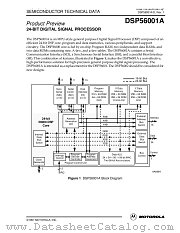DSP56001A datasheet pdf Motorola