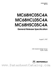 HC05C4AGRS datasheet pdf Motorola