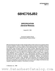 HC705JB2GRS datasheet pdf Motorola