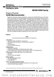 HCS12DBFAMILYPP datasheet pdf Motorola